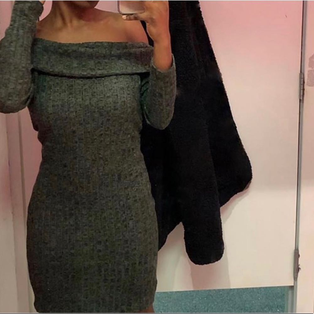 GREEN MINI DRESS